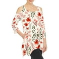 thumbnail image 2 of White Mark Fashion Casual Scoop Neck Floral Blouse & Top, Women's & Women's Plus, 2 of 5