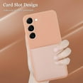 thumbnail image 2 of Samsung Galaxy S23 5G Case Card Holder Silicone Slot Wallet Soft Cover Shockproof Anti Scratch Microfiber Lining Full Body Protection Shell -Sand Pink, 2 of 11