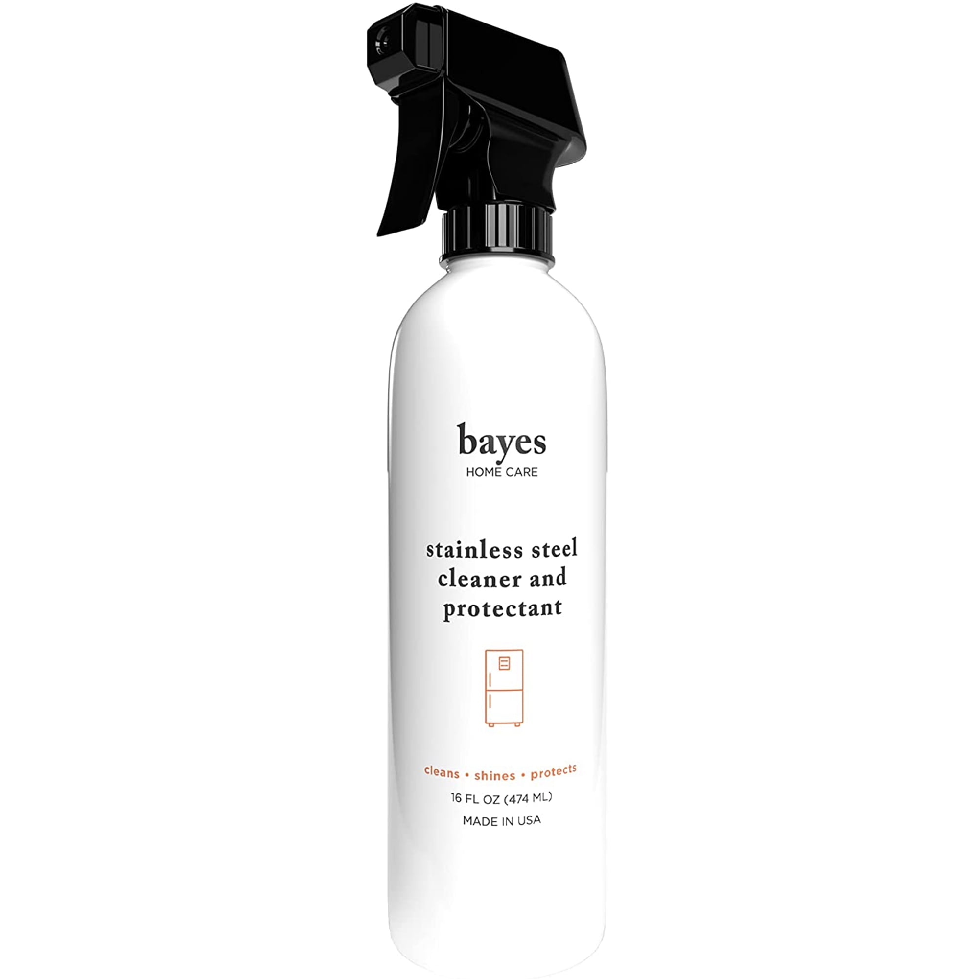 Bayes Stainless Steel Cleaner, Polish, and Protectant Spray for