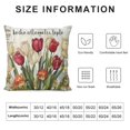 thumbnail image 6 of JEUXUS 2-Piece Short Plush Pillowcase Set Printed on Both Sides Country Farmhouse Spring Tulips Spring Sign White, 6 of 6