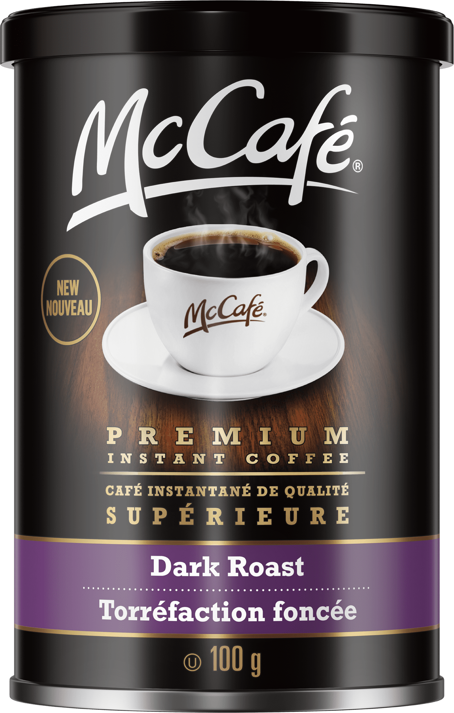 McCafé Premium Instant Coffee, Dark Roast, 100g