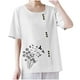 thumbnail image 1 of Vestidos Casuales Para Mujer, Blusas De Mujer De Moda Blusa informal de lino con cuello redondo, manga corta y botones para mujer, 1 of 5