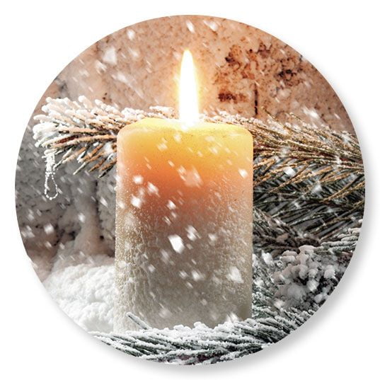 Let Your Heart Be Light Christmas Envelope Seals - Set of 72 Holiday Envelope Stickers by Current