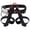 Black, variant on Red Half Body Safety Harness for Climbing Mountaineering Rappelling Fire Rescue
