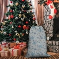 thumbnail image 4 of Christmas Bags Drawstring,Blue Christmas Snowflake Pattern Large Xmas Christmas Gift Bags,Reusable for Xmas and New Year Party Favors and Supplies,27.6" X 19.7", 4 of 5