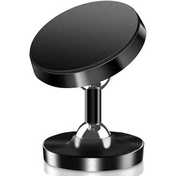 Dual Magnetic Phone Mount Holder, Universal Hands-Free Phone Holder for Gym with 360 Degree Angle Adjustable, Strong Magnet Compact Size for Recording and Videos While Working Out, 38mm Black