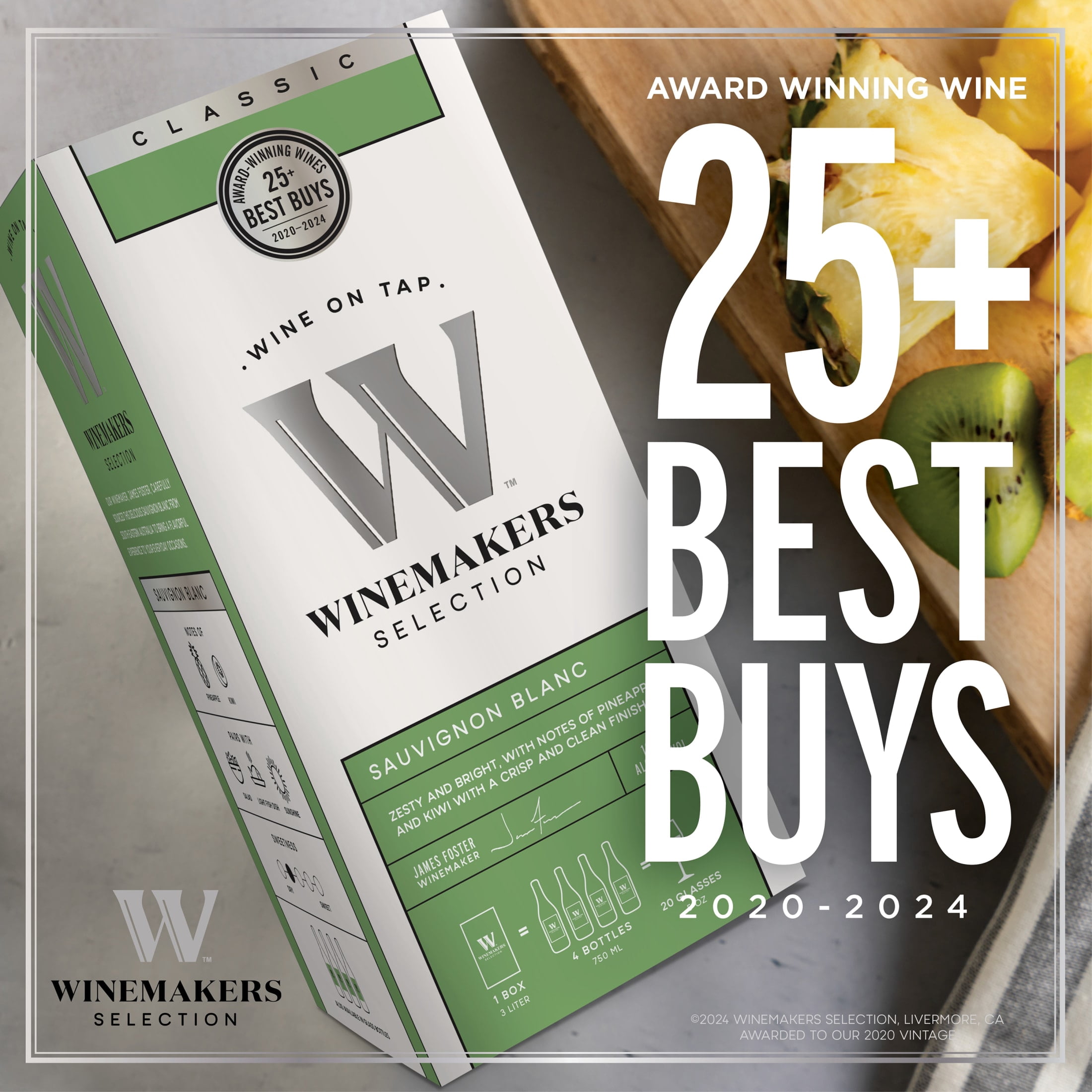 Winemakers Selection Sauvignon Blanc, White Wine, 3L