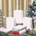 thumbnail image 2 of Pink Bow Gift Bag Paper Bag Holiday Favor Tote Bag Mother's Day Gift Packaging, 2 of 4