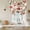 Red Beige, variant on Red Mushrooms Tie Up Curtains for Windows, Adjustable Balloon Window Shades, Maple Leaves Plants Country Botanical Kitchen Window Treatments Adjustable Roll Up Curtain for Basement/Nursery 52"x45"