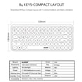 thumbnail image 5 of inalámbrico portátil de 84 Compatible con Android, Windows, ordenador, tableta, Perfert Ambric Teclado inalámbrico Bluetooth, 5 of 5