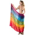 thumbnail image 2 of HAPPY BAY Women's Beach Bikini Swimwear Swim Cover up Wrap Summer Wraps Swimsuit Beachwear Sarong Coverups Skirts for Women One Size Colorful, Stripes, 2 of 5