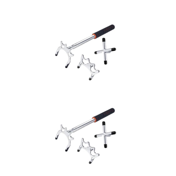 Jumpingount Billiards Pool Cue Bridge Stick with Bridge Removable Heads Accessories 2piezas 1 varilla 3 cabezas