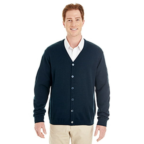 Harriton Harriton Men's Pilbloc™ VNeck Button Cardigan Sweater