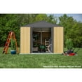 thumbnail image 6 of Arrow Ironwood 10 x 8 x 8 ft Grey Steel Hybrid Shed Kit, 6 of 12