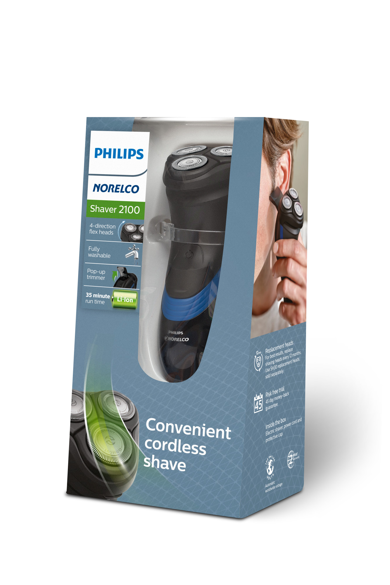 Philips Norelco Series 2000 Electric Shaver 2100, S1560/81 - image 4 of 4