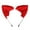 Red, variant on Handmade Simulation Fox Ears Hair Band Movable Cat Ears Hair Hoop Plush Animal Ear Headband Headdress Props