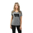 thumbnail image 2 of Thread Tank Home Roots State Montana MT Women's Relaxed V-Neck T-Shirt Tee Heather Grey Small, 2 of 4