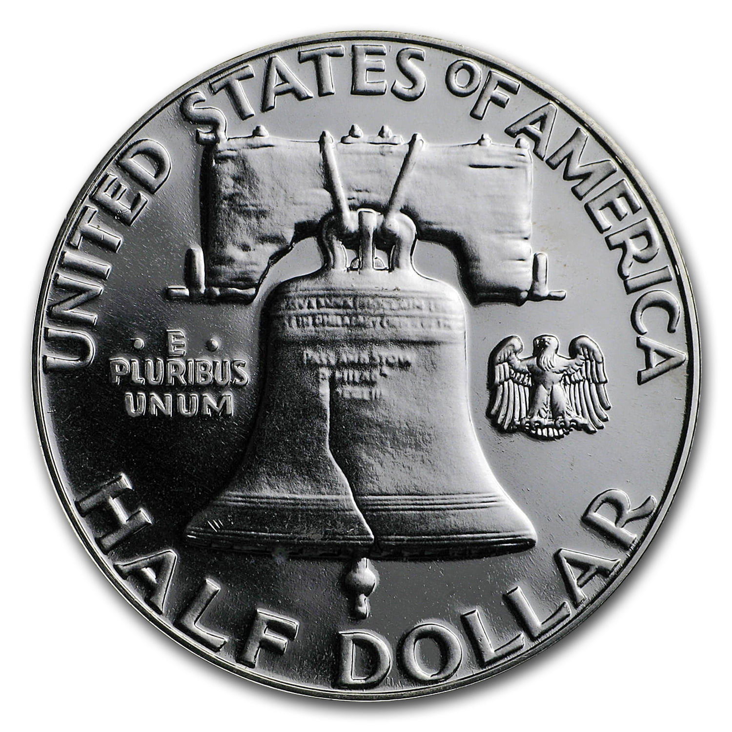 1961 Franklin Half Dollar Proof Liberty Coin, .3575 oz Silver