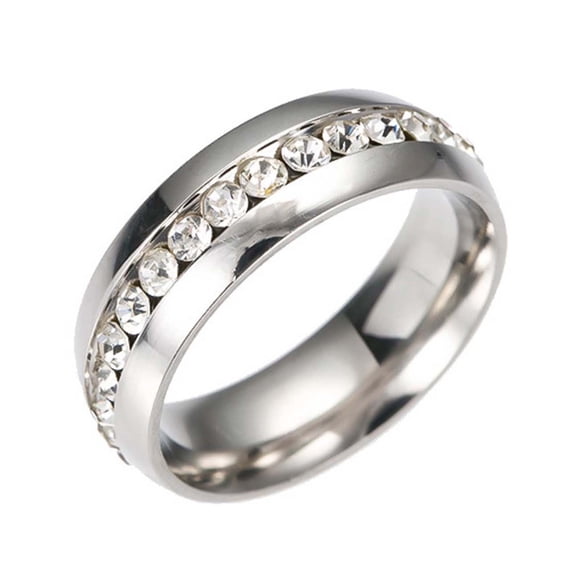 LSLJS Unisex Stainless Steel Crystal for Men and Women Fashion Couple, Home Accessories