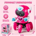 thumbnail image 6 of HopeRock Robot Toys for Kids 3-5-7, Smart Electronic Walking Dancing Robot Toys with Flashing Lights and Music, Toddler Toys Robot Toys for Birthday Gift for 2 Years Girl,Pink., 6 of 7