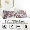 thumbnail image 3 of Paisley Long Body Pillow Cover - Vintage Bohemian Floral Print, Soft & Breathable Ethnic Fabric, Hidden Zipper, 20"x54" - Elegant Home Decor Gift for Side Sleepers & Pregnancy Support, 3 of 7