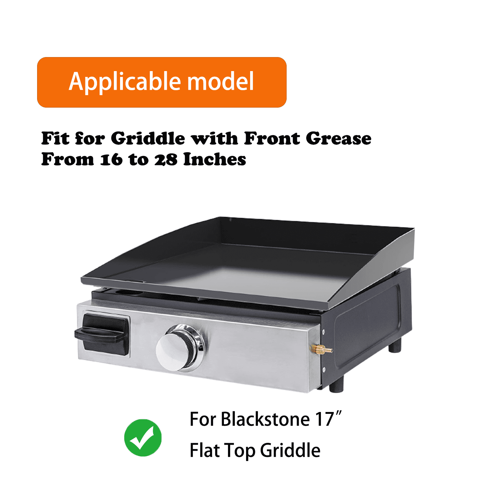 Universal Wind Guard and Warming Rack Fit for Griddle Without a Hood from 16" to 28", Wind Screen and Cooking Grid BBQ Griddle Accessories for Blackstone and Other Griddle