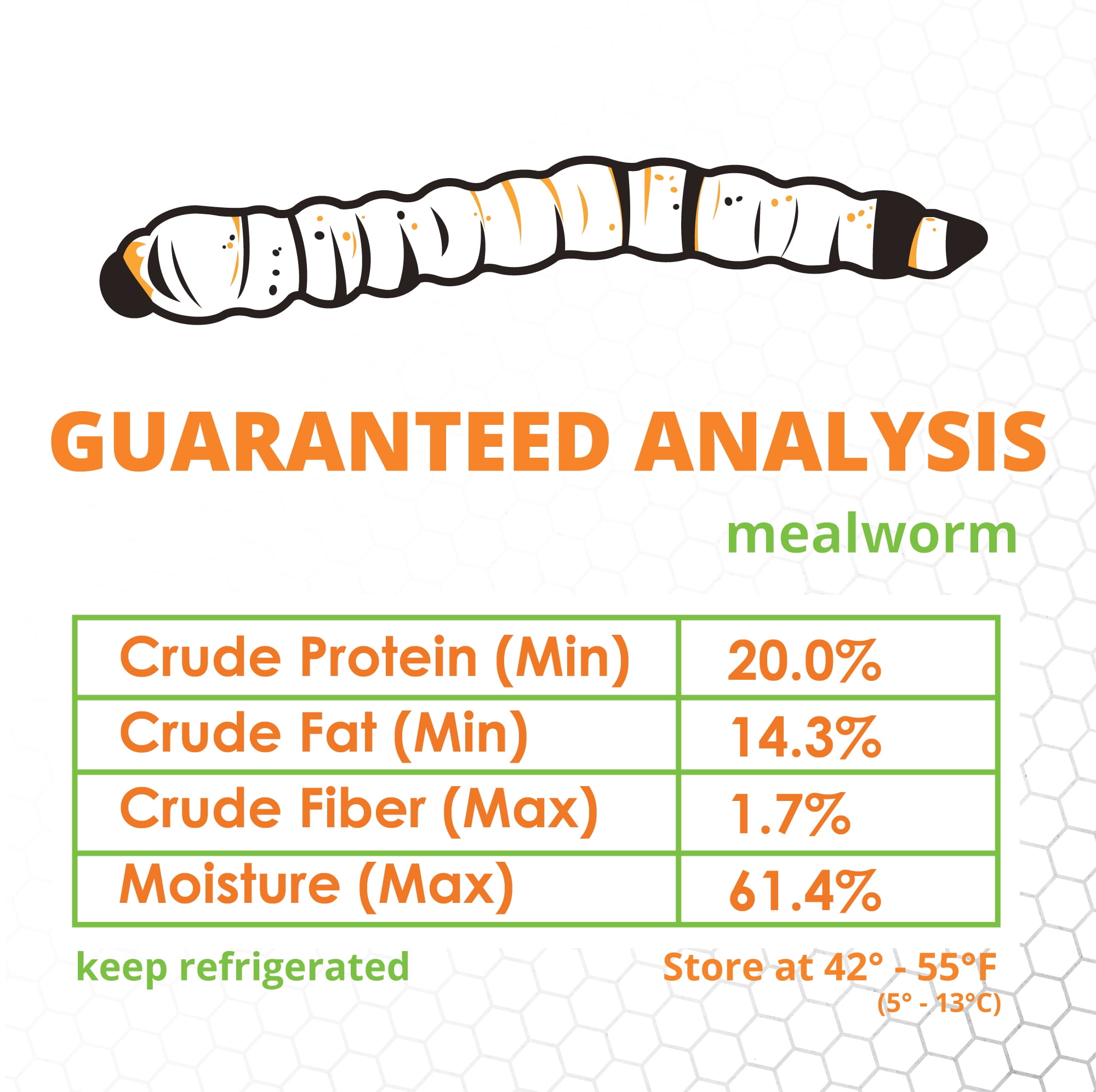 Mack's Natural Reptile Food 1 x Box of 1,000 Large Standard Mealworms