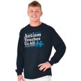 thumbnail image 5 of Autism Touches Us All Puzzle Piece Long Sleeve TShirt Men Women Brisco Brands S, 5 of 6