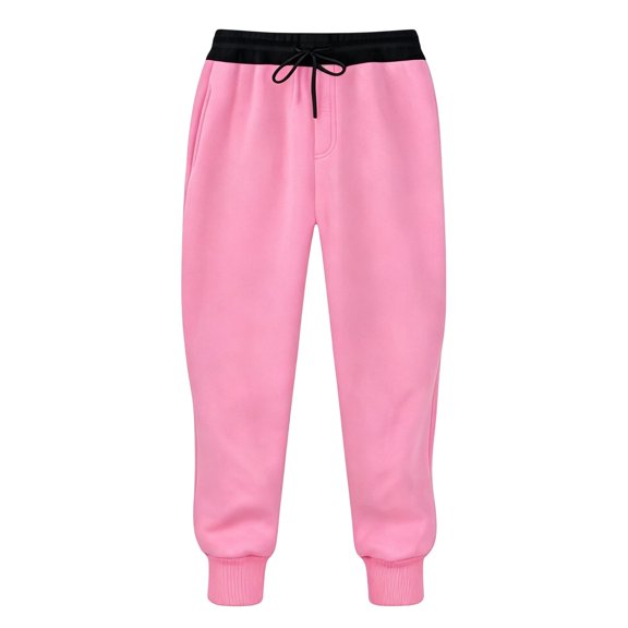 TIREOW Girls and Boys Jogger Sweatpants Color Blocking Elastic Waist Drawstring Sweat Pants Fashion Casual Baggy Running Fitness Jogger Pants