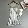 thumbnail image 2 of Fashion Summer Plus Size Pajama Set for Women Lace Pad Nightwear Underwear Robe Babydoll Dress Nightgowns Sleepwear Silver, 2 of 6