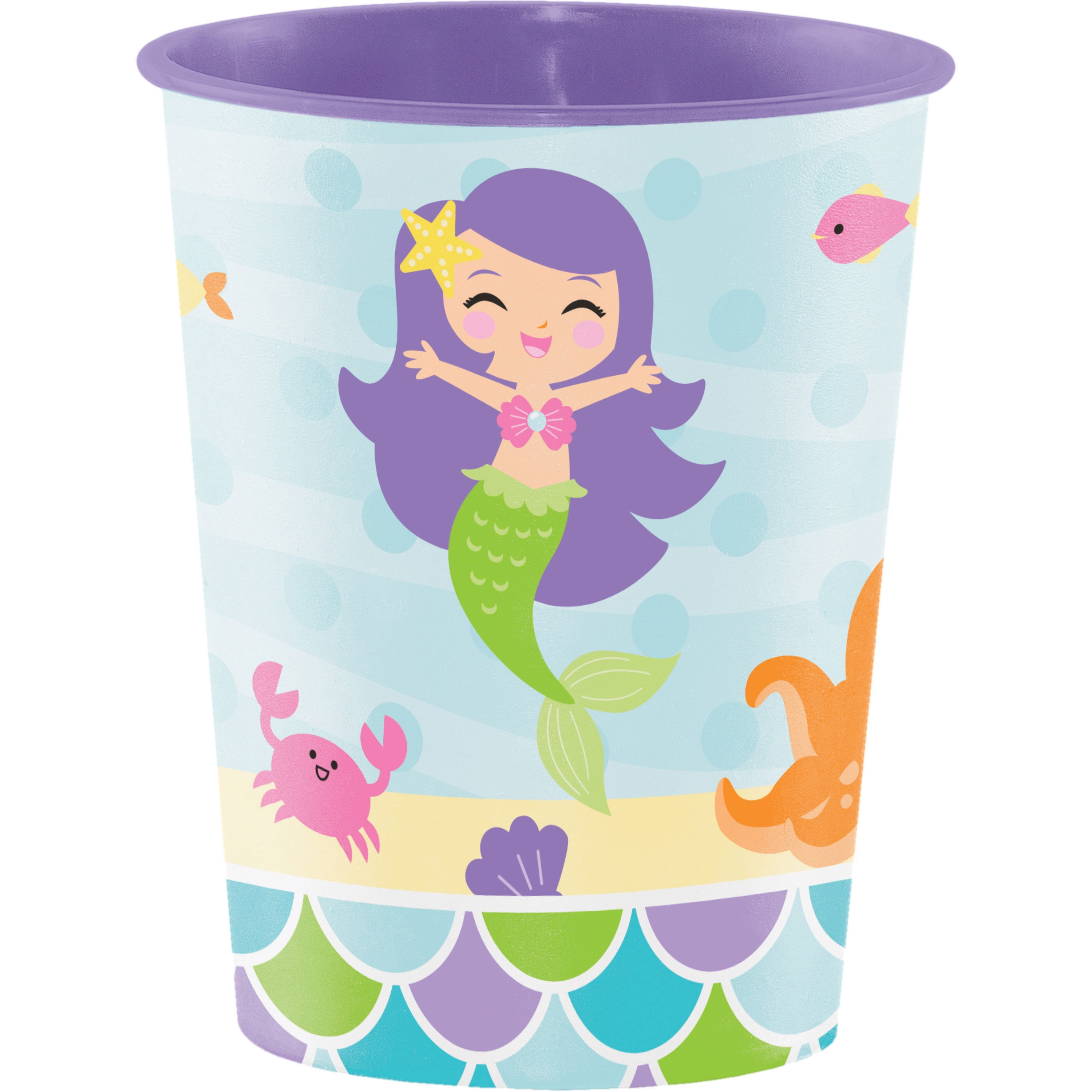 Creative Converting Mermaid Friends Keepsake Cups, 8 count