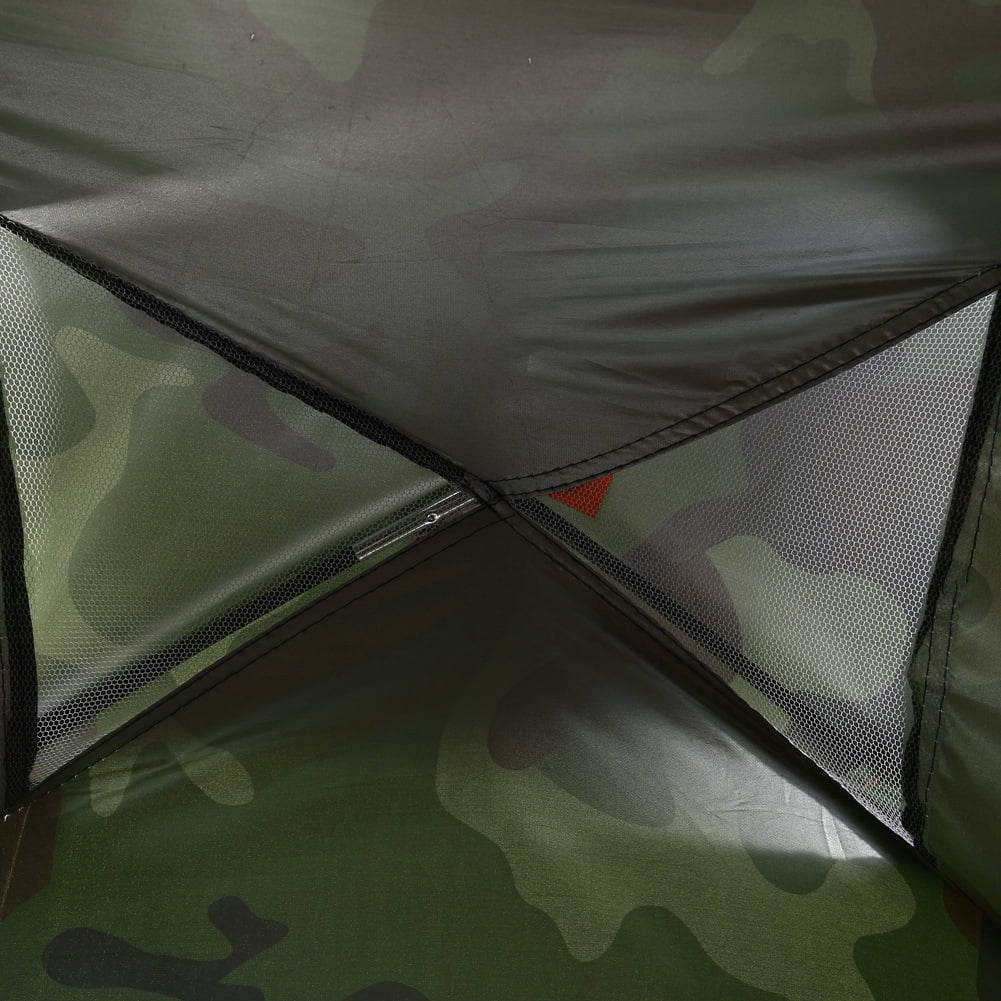 DERCLIVE Camouflage Tent UV Protection Waterproof One Person Tent for Camping Hiking, Lightweight Backpacking Dome Tents, Camouflage Tent