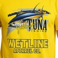 thumbnail image 4 of Wetline Apparel Co Yellow Fin Tuna Men's Graphic T-Shirt, Fishing Wear Heavy Cotton Short Sleeves Tee, S-5XL, 4 of 5