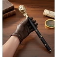 thumbnail image 2 of Maritime Treasures Lion Head Brass & Wood Walking Cane: 36" Handcrafted Antique Style Folding Walking Stick with Decorative Brass Inlays, 2 of 5