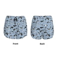 thumbnail image 3 of KLL Dolphins Pattern Shorts Women,Athletic Shorts High Waisted Running Shorts Pocket Sporty Short Gym Elastic Workout Shorts-Small, 3 of 7