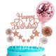 thumbnail image 1 of Adornos para tartas de estrellas, decoración de fiesta con globos de confeti para niñas, niños y mujeres, 12 Uds., 1 of 5