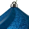 thumbnail image 2 of Vickerman 8" Blue Swirl Diamond UV Candy Christmas Ornament, 2 of 2