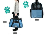 PetAmi Premium Airline Approved Soft Sided Pet Carrier, Light Blue