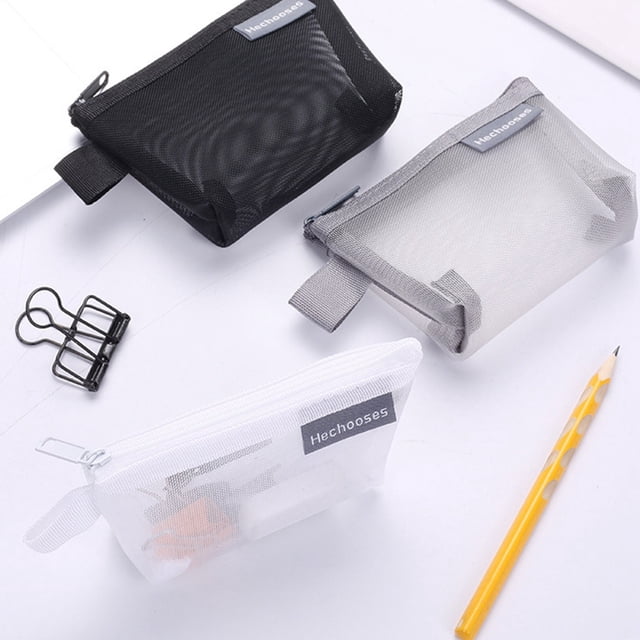 Mashaouyo Clearance Portable Mesh Storage Bag Mesh Zipper Pouch Mini Mesh Pouch Purse Multi Purpose Small Storage Bag for Home Office Travel Accessories Organizer