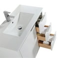 thumbnail image 3 of Fine Fixtures Opulence Collection 36 in. W x 18 in. D x 33 in. H Bathroom Vanity in White Matte with White Ceramic Sink - Chrome hardware, 3 of 8