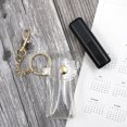 thumbnail image 2 of OUNONA PVC Pouch Keychain Transparent Sleeve Fashion Lipstick Holder Key Rings (Golden Keychain), 2 of 6