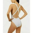 thumbnail image 2 of bar III Draped Monokini One-Piece Bathing suit, White, Medium New with box/tags, 2 of 2