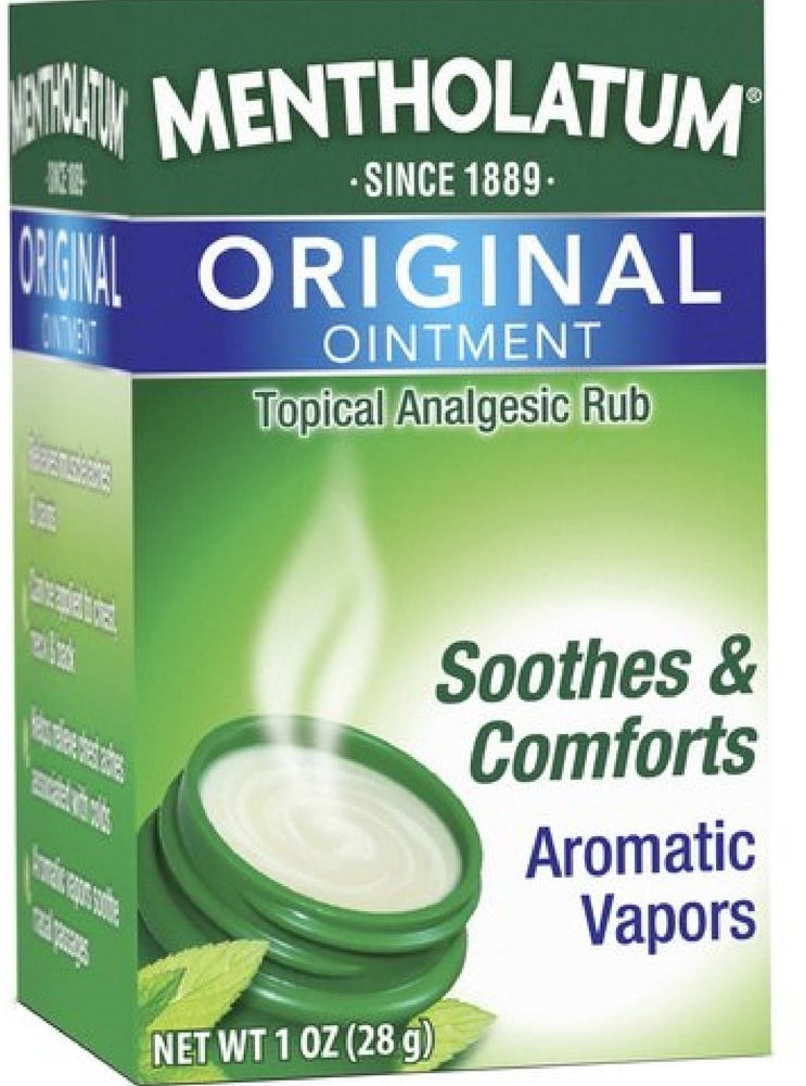 Mentholatum Original Ointment Soothing Relief, Aromatic Vapors - 1 oz - (Pack of 2)