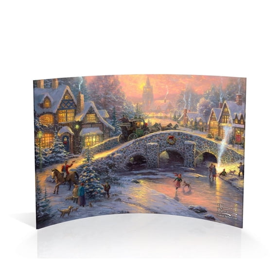 Thomas Kinkade (Spirit of Christmas) 7" x 5" Curved Acrylic Print ACP0705CUR231