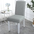 thumbnail image 2 of Sumhomie Stretch Embossed Dining Short Chair Slipcover, Blue, 2 of 3