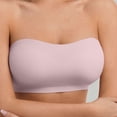thumbnail image 6 of Hduncf Push Up Strapless Bras for Women Supportive Bandeau Bra Fashion Solid Color Wireless No Underwire Padded Tube Bra Pink M, 6 of 8