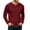 #A01-Wine, variant on Oazcsf Thermal Long Sleeve for Men Waffle Knit Warm Pullover Top Crew Neck Button Up Cotton Underwear Winter Basic Big and Tall Men's Top