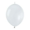 12" Pearl White Link O Loon Loon Balloons, Pack Of 50