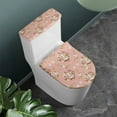 thumbnail image 2 of Renewold Easter Theme Toilet Lid Cover Set of 2 Rabbit Flower Toilet Lid Dust Pad and Toilet Tank Lid Pad Home Decorations Keep Bathroom Toilet Clean, 2 of 6