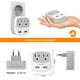 thumbnail image 4 of Adaptador de enchufe de viaje TESSAN con 2 USB tipo C EU, 4 of 7